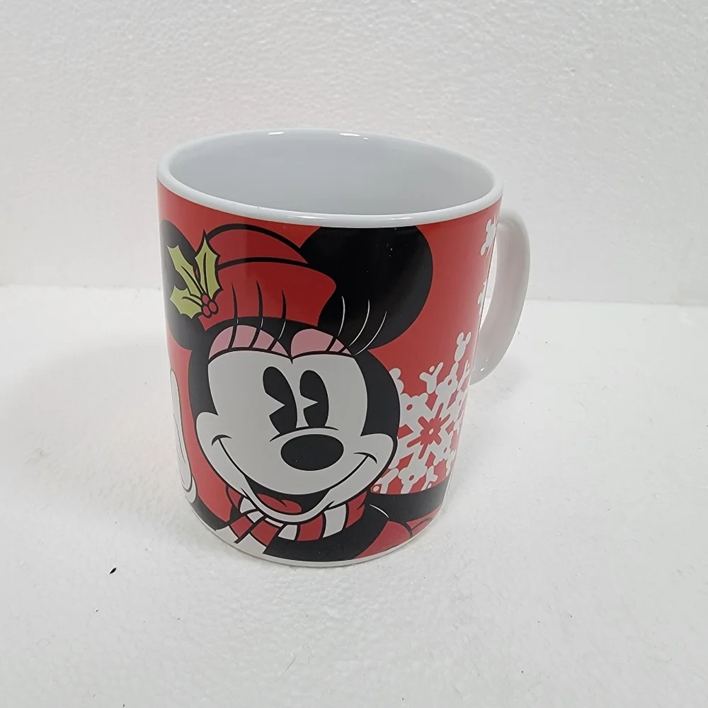 Set of 2 Disney Galerie Huge Mickey & Minnie Mouse Christmas Coffee Mugs - Picture 4 of 16